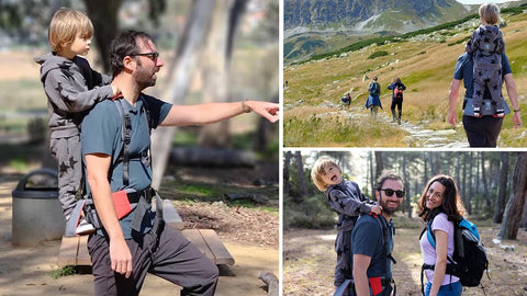 Step Caddy child carrier the perfect child carrier for preschoolers, best hiking carrier for 4 year olds