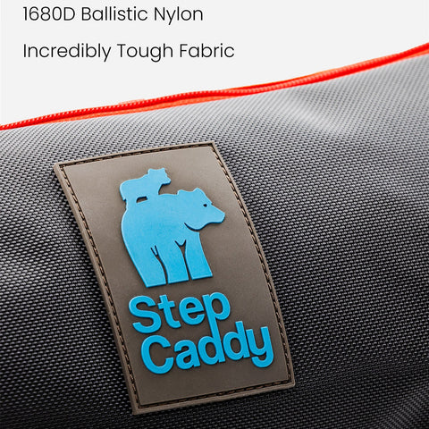 Very tough ballistic nylon of the Step Caddy Child Carrier